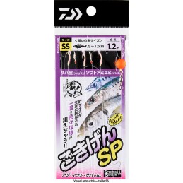 Daiwa Gokigen SP Saba Mix SS — emballage retouché : SS, cible 5–12 cm ; visuel adapté à la demande du propriétaire
