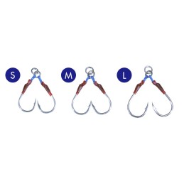 Comparaison fabricant SJP1 8 mm S/M/L — variante vendue S, deux montages doubles