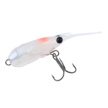 Daiwa Chibi Ebi 48 — coloris exact Pearl Ebi Miso ; sachet deux armés et un corps de rechange