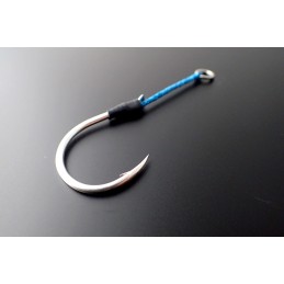 BamBluz Jig Short — détail fabricant de l’assist hook d’origine ; illustration technique de la gamme, dimensions selon grammage