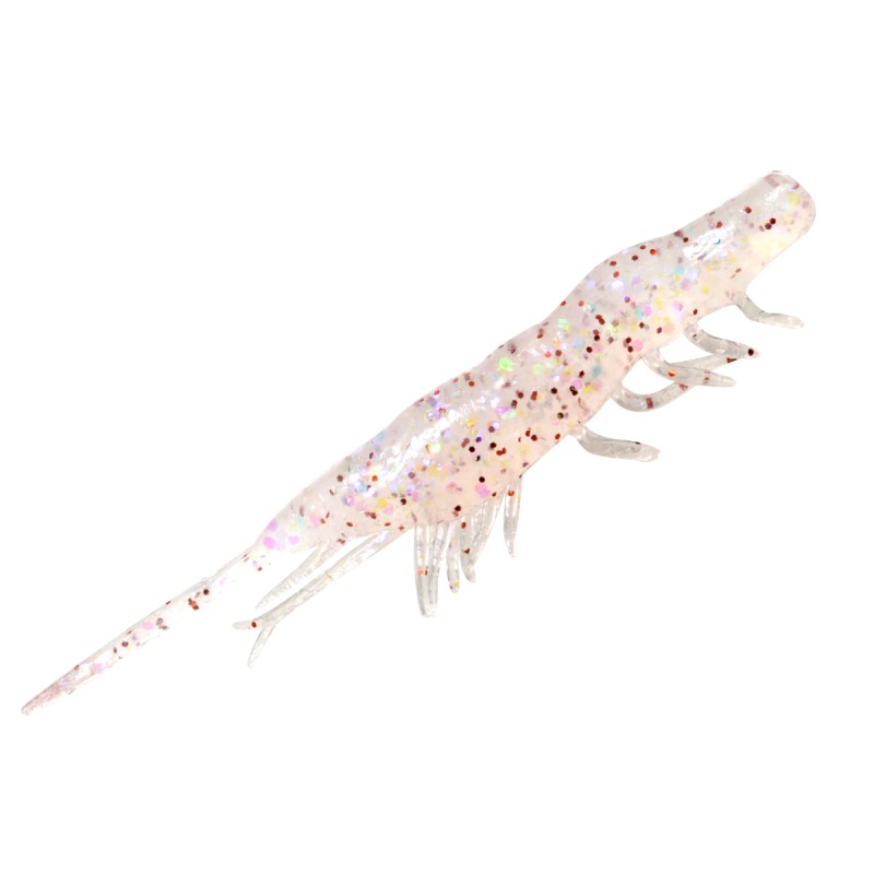 Magbite Snatch Bite Shrimp 2.5 pouces – 05 Clear Holo Shrimp