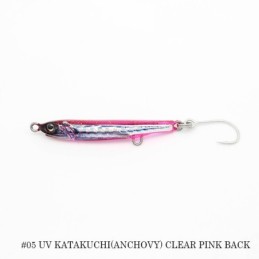 Little Jack Amezaiku JP — 35 mm — 1 g — 05 UV KATAKUCHI (ANCHOVY) CLEAR PINK BACK