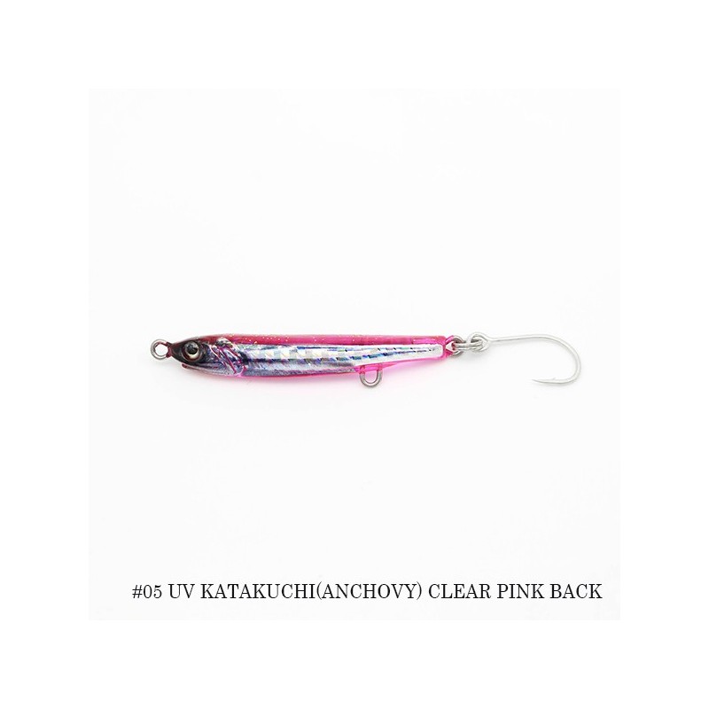 Little Jack Amezaiku JP — 35 mm — 1 g — 05 UV KATAKUCHI (ANCHOVY) CLEAR PINK BACK
