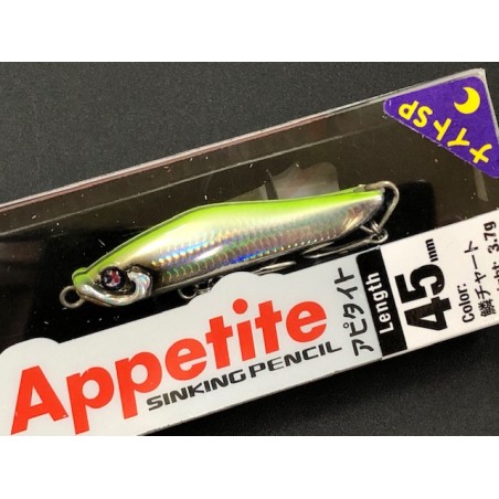 Xesta Appetite 45S 45 mm 3,7 g — PG002 UCHR — produit dans son emballage avec hameçons montés