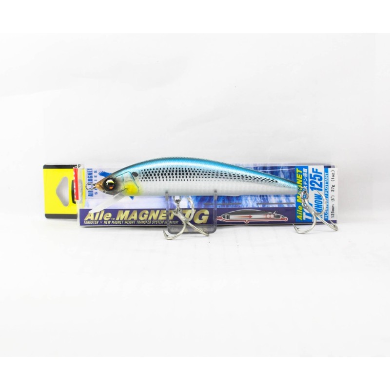DUEL Aile Magnet TG Minnow 125F MKBK – 125 mm, 27 g – deux hameçons triples montés