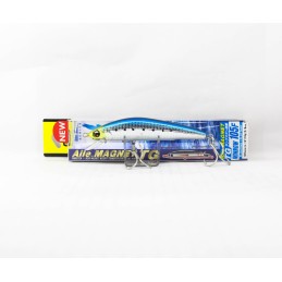 DUEL Aile Magnet TG Minnow 105F HIW Iwashi – 105 mm, 18 g – hameçons triples montés