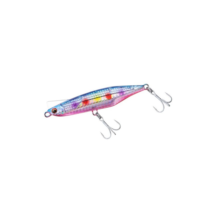 Daiwa Overdrive 80S-LI – 80 mm, 32 g – LI Blue Pink Marble – deux triples montés