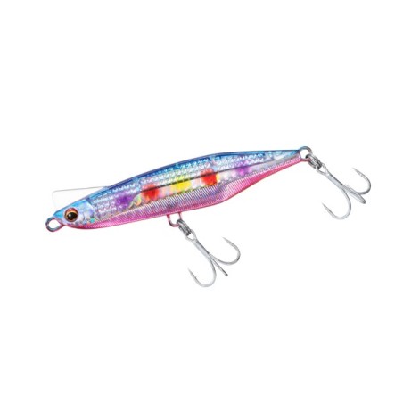 Daiwa Overdrive 80S-LI – 80 mm, 32 g – LI Blue Pink Marble – deux triples montés