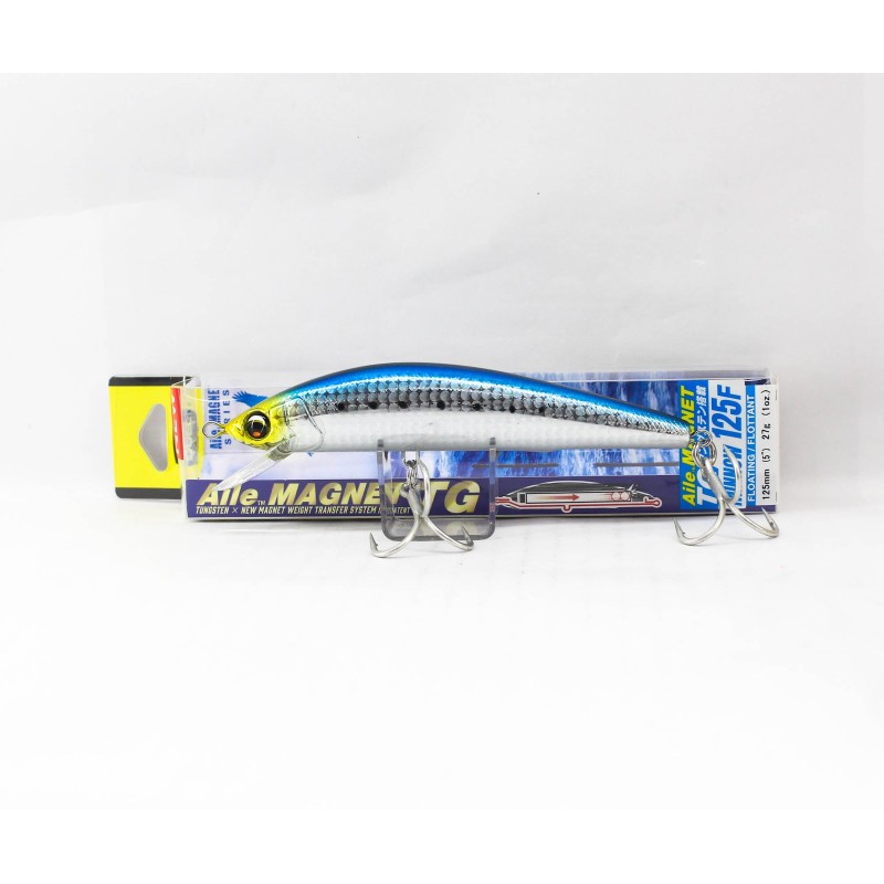 DUEL Aile Magnet TG Minnow 125F HIW Iwashi — deux hameçons triples et emballage 125F