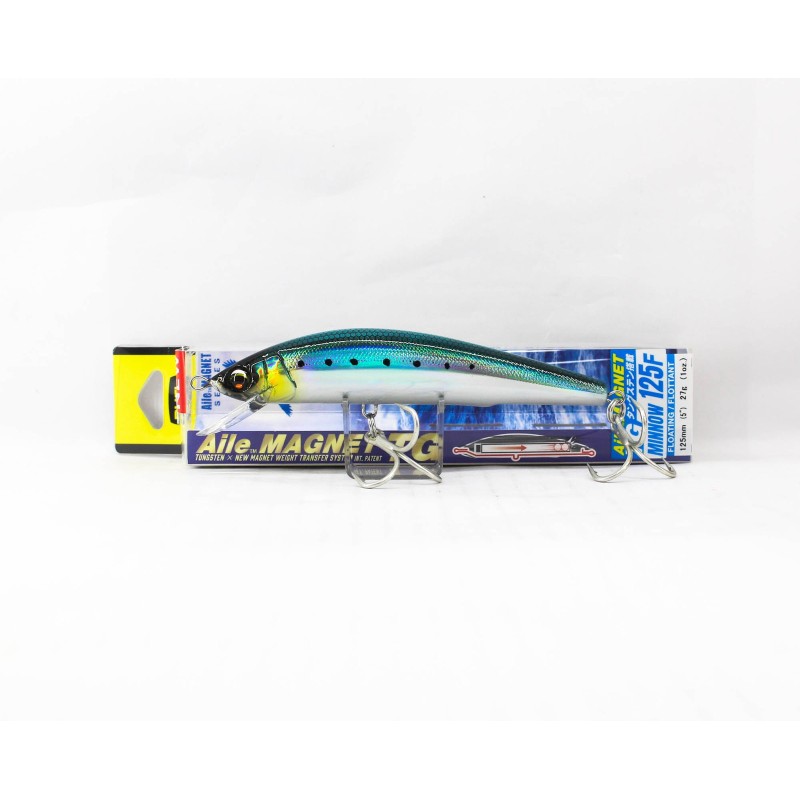 DUEL Aile Magnet TG Minnow 125F IW Original Iwashi — deux hameçons triples et emballage 125F