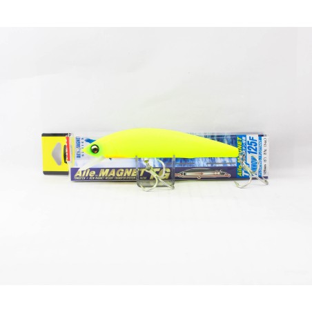 DUEL Aile Magnet TG Minnow 125F MCL — profil avec deux triples montés et emballage 125F