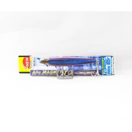 DUEL Aile Magnet TG Minnow 105F HKVK — vue de dessus avec triples montés et emballage 105F