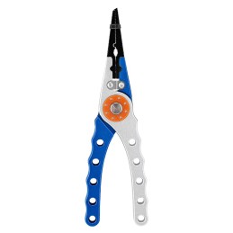 Pince Split Ring 01 bleu et gris — vue fermée de la pince seule