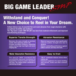 VARIVAS Big Game Leader SMP Nylon — technologies NON et ND-S, souplesse et résistance à l’abrasion