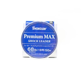 Seaguar Premium MAX Shock Leader — vue de face de la bobine 68 lb (30,8 kg), n° 18, 50 m