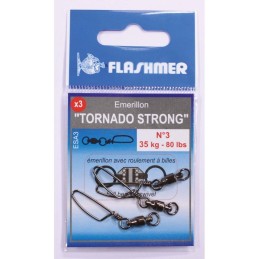 Flashmer Tornado à agrafe n° 2 – 45 lb – sachet de 3 – vue 3