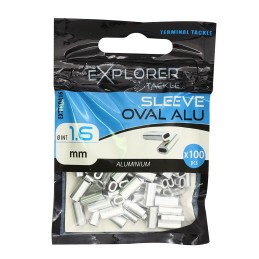 Explorer Tackle sleeve ovale aluminium 1,8 mm – sachet de 50 – vue 3