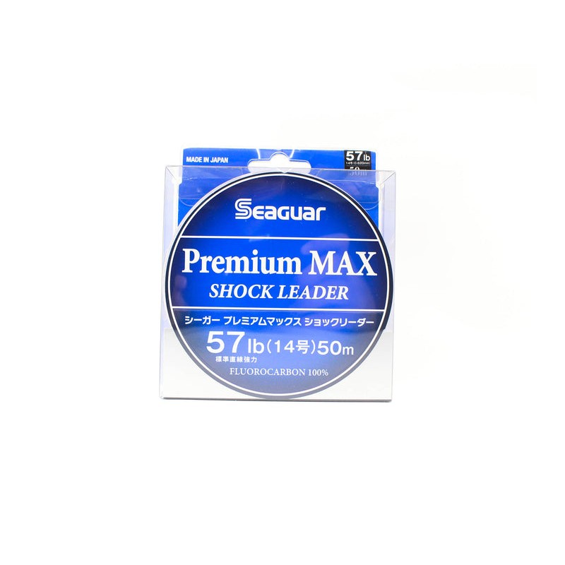 Seaguar Premium MAX Shock Leader : conditionnement 57 lb (25,9 kg), n° 14, 50 m