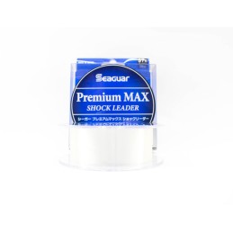 Seaguar Premium MAX Shock Leader : fil Clear transparent sur bobine, 57 lb (25,9 kg), 50 m