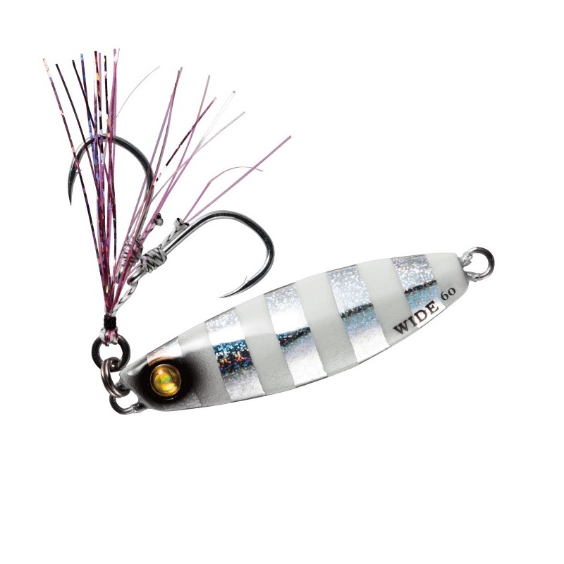 Hayabusa Jack Eye Shot Slow Wide 60 g – coloris n° 6 Silver Zebra Glow