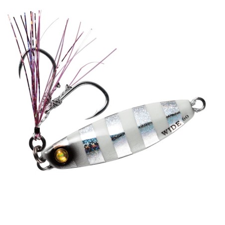 Hayabusa Jack Eye Shot Slow Wide 60 g – coloris n° 6 Silver Zebra Glow
