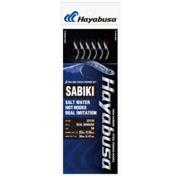 Sabiki Hayabusa EX125 Real Minnow – taille 14 – 6 hameçons