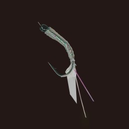 Sabiki Hayabusa EX125 Real Minnow – taille 14 – 6 hameçons – détail des leurres