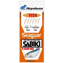 Sabiki Hayabusa EX031 Hage Aurora R Dot – taille 4 – 6 hameçons