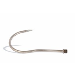 Crochet de gaffe inox à vis M20 Amiaud Pêche – Ø 12 mm, L. 220 mm, ouverture 120 mm