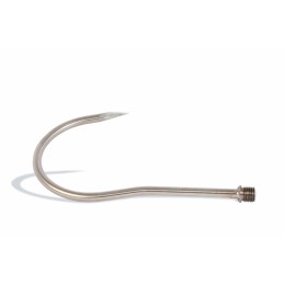 Crochet de gaffe inox à vis M20 Amiaud Pêche – Ø 12 mm, L. 250 mm, ouverture 170 mm