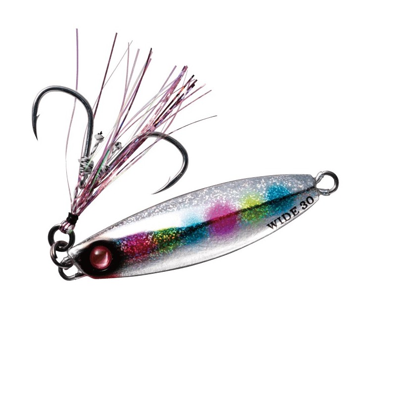 Hayabusa Jack Eye Shot Slow Wide 30 g – coloris n° 5 Rainbow (Silver Candy)