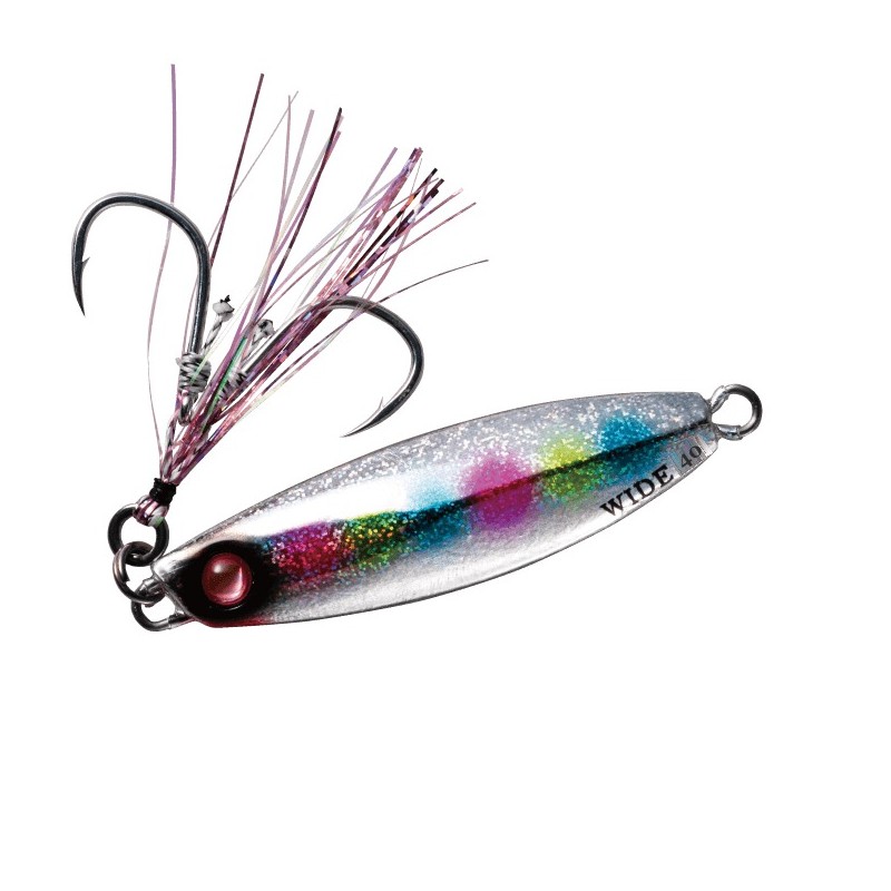 Hayabusa Jack Eye Shot Slow Wide 40 g – coloris n° 5 Rainbow (Silver Candy)