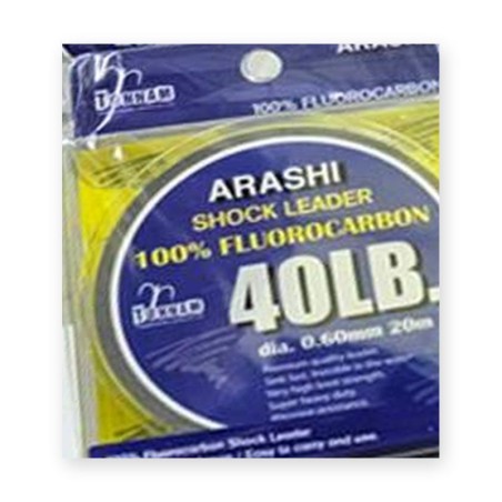 Arashi fluorocarbone 100 % Tonnam – 40 lb (18,1 kg) – Ø 0,60 mm – 20 m