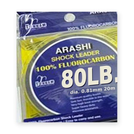 Arashi fluorocarbone 100 % Tonnam – 80 lb (36,3 kg) – Ø 0,81 mm – 20 m