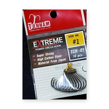 Hameçon circle Tonnam Extreme TCH-01 – n° 1 – sachet de 10