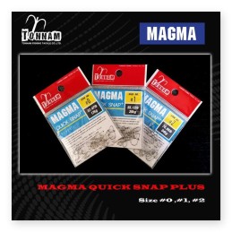 Agrafe Magma Quick Snap Plus Tonnam – n° 2 – 75 lb (34 kg) – sachet de 20