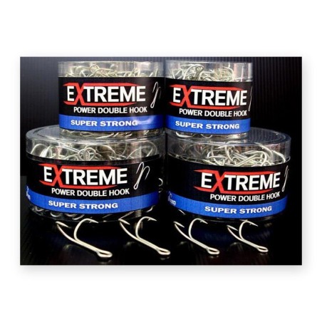 Hameçon double Tonnam Extreme 4X Super Strong – n° 1 – lot de 5