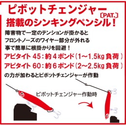 Leurre Xesta Appetite 60S – 60 mm – 6,5 g – coloris PG002.UCHR (Uroko Chart)