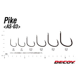 Hameçon Decoy AS-03 Pike n° 3/0 – sachet de 6