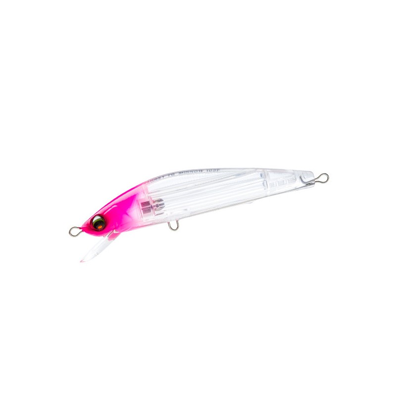 Leurre Duel Aile Magnet TG Minnow 105F – 105 mm – 18 g – coloris 10 PTM Pink Head Clear
