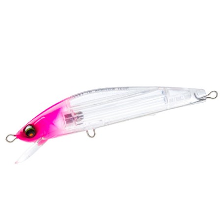 Leurre Duel Aile Magnet TG Minnow 105F – 105 mm – 18 g – coloris 10 PTM Pink Head Clear