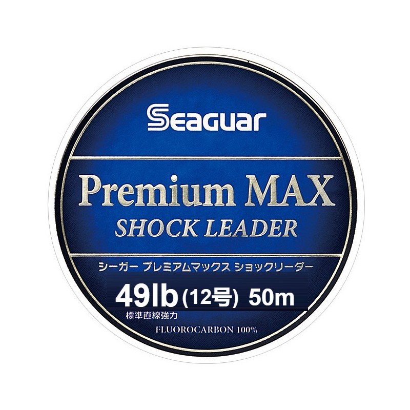 Shock leader fluorocarbone Seaguar Premium Max 50 m – 49 lb (22,2 kg) – n° 12