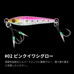 Jig tungstène On The Blue TG Potential 100 g – coloris 02 Pink Iwashi Glow