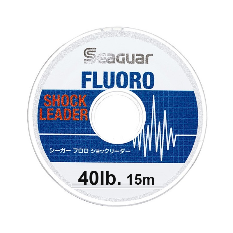 Shock leader fluorocarbone Seaguar Fluoro Shock Leader 15 m – 40 lb (18,1 kg)