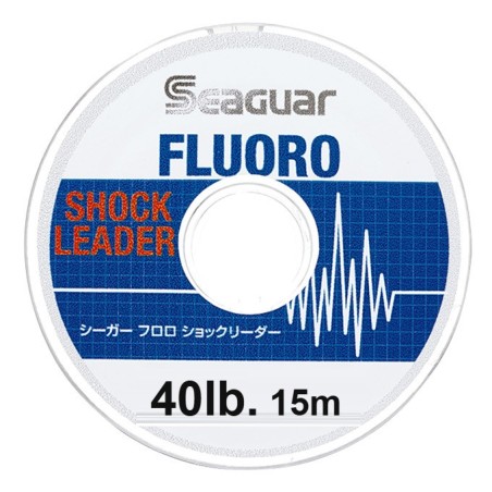 Shock leader fluorocarbone Seaguar Fluoro Shock Leader 15 m – 40 lb (18,1 kg)