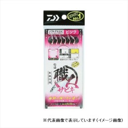 Sabiki Daiwa Kaiteki Shokunin Soft Amiebi 6 hameçons – n° 7 – empile 1,5 – rose (Pink)