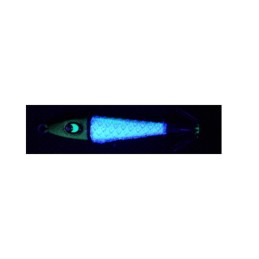 Leurre à calamar Progre Matsuri Baby Metal 18 g – coloris KG Kurenai Glow