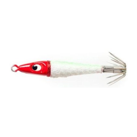 Leurre à calamar Progre Matsuri Baby Metal 18 g – coloris KG Kurenai Glow
