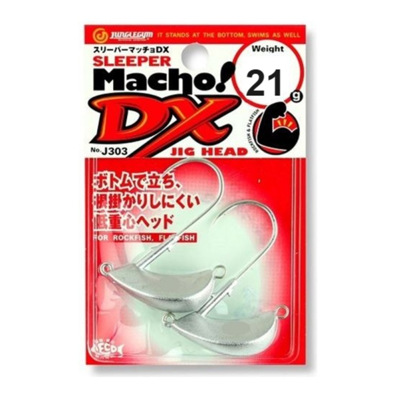 Tête plombée Jungle Gym J303 Sleeper Macho DX 21 g – sachet de 2