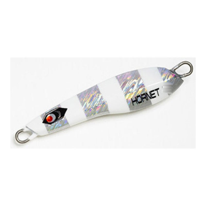 Jig tungstène Predge TG Hornet 100 g – coloris Silver Zebra Glow